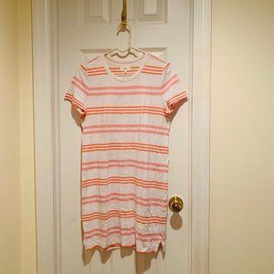 Lou & Grey dress in orange stripes Sz S